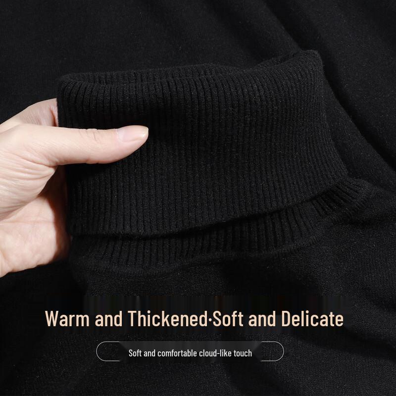 SNOWFLYING Men s Thick Turtleneck Knit Sweater 3XL