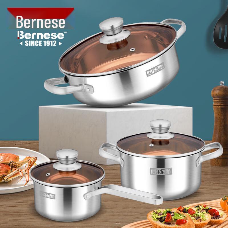 Bernice Salina 3-Piece Cookware Set