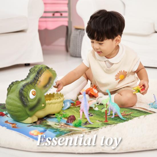 Essential Toy Dinosaur Toy Figure Set Soft T-Rex Tyrannosaurus Brachiosaurus, popular toys in Korea