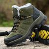 New Outdoor Sports Men's High Board Wear-resistant Large Size Velvet Outdoor Couple Hiking Shoes