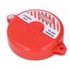 Security Valve Lock ABS Plastic Gate Valve Locking Device for Outdoor Garden 64‑127mm Valve Rod Red