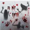 Halloween Shopping Mall Window Ghost Horror Sticker Explosion Halloween Party Decoration Blood Handprint Static Sticker