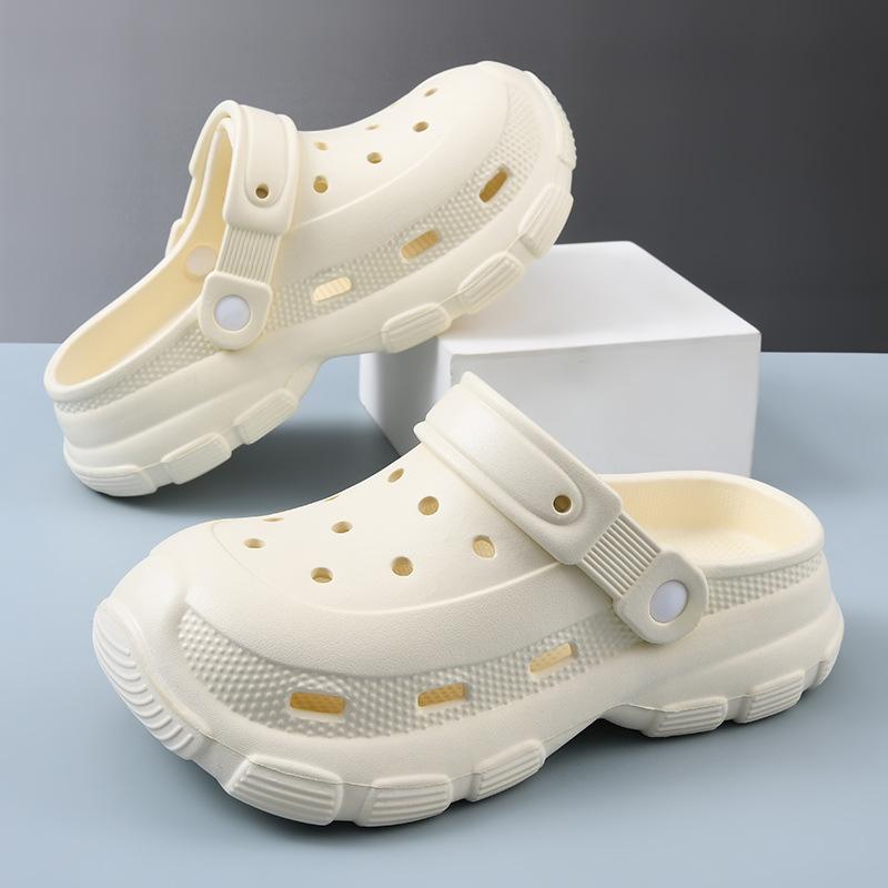 Hole shoes men eva summer wear thick-soled home indoor non-slip summer wear-resistant bag head cool slippers women
