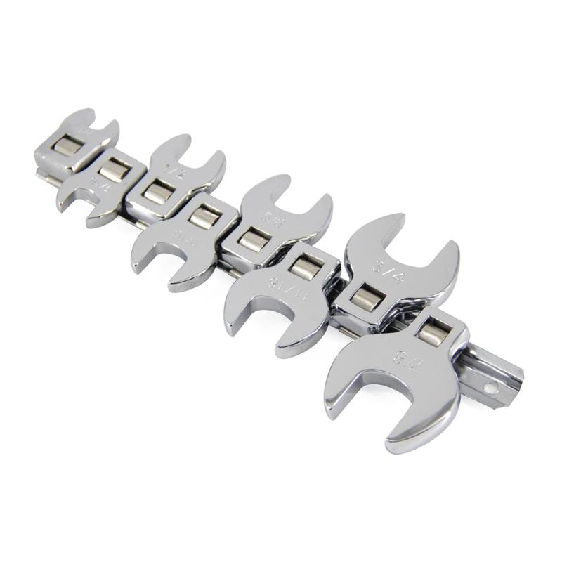 Krähenfuß-Schlüssel-Set 3/8 Zoll Antrieb Metrisches Krähenfuß-Schlüssel-Set Kohlenstoffstahl 10mm 11mm 13mm 14mm 16mm 18mm 19mm 22mm