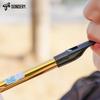 Sondery Tin Whistle Brass D Pipe Golden Color