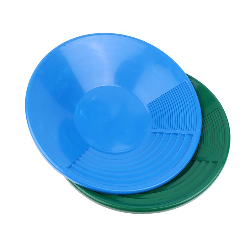 Plastic Gold Pan With Riffle Design Ergonomic Gold Panning Tool For Gold Mining Metal Detect Outdoor Wash Gold Panning Equipment