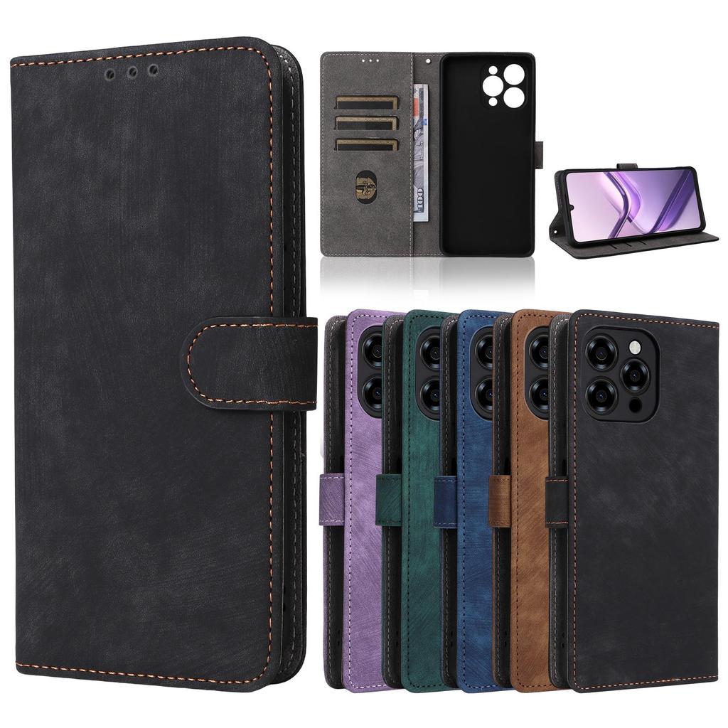 Leder-Flip-Cover für Doogee Note 58/Note 58 Pro, PU-Telefonhülle, Rundumschutz, stoßfest mit [RFID-Blockierung]