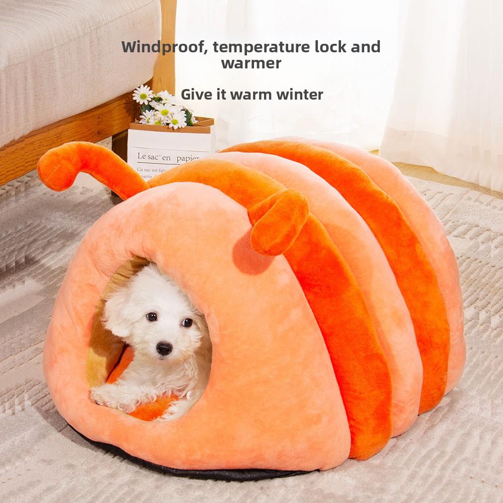 Caterpillar Pet Nest Winter Warm Cat Nest Cute Dog House Closed Non-slip Cat Nest
