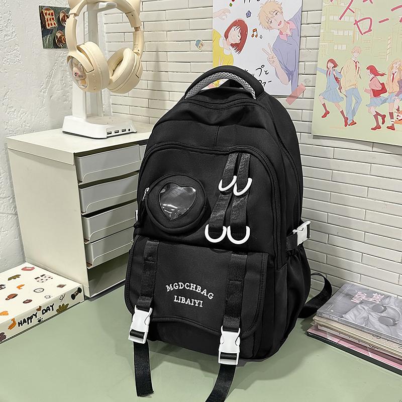 College Style Student Schoolbag Women's Large Capacity Computer Backpack Lightweight Girls Class Book Bag