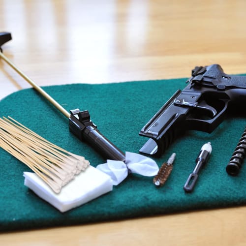 Gun Cleaning Supplies: 1000 Gun Cleaning Patches, 300 Gun Cleaning Swabs, 6-inch Long Cotton Swabs, 2-inch X 2.35-inch Lint-Free Gun Cleaning Cloths F