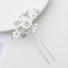 Zinc Zinc Alloy Hairpin Rhinestone Hair Stick Five-tooth Hair Comb Hair Accessories Korean Style Headwear