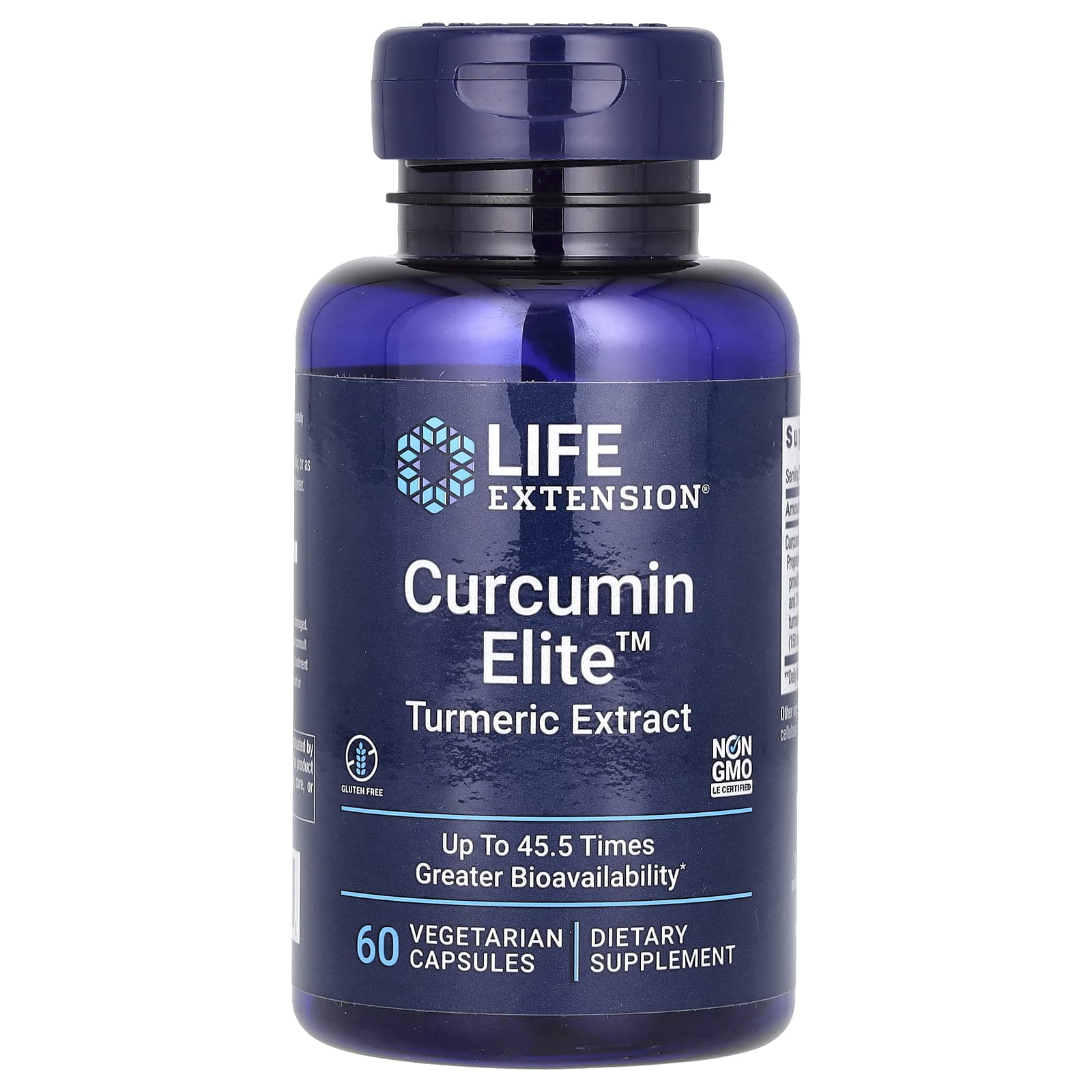 

Life Extension, Curcumin Elite, екстракт куркуми, 60 овочевих капсул