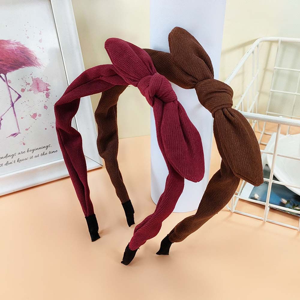 Velvet Bow Cloth Bow Hair Accessories Bow Hair Hoop Bow Hair Band Korean Headbands Head Hoop