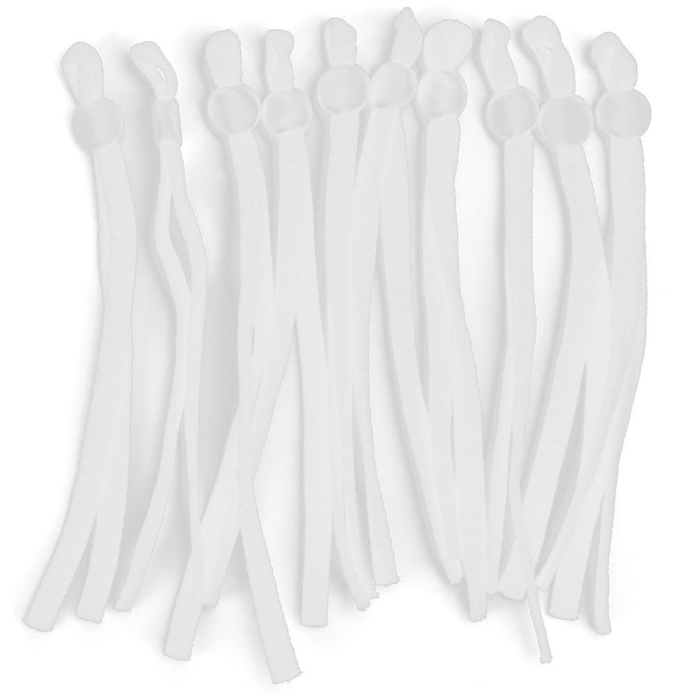 200pcs Adjustable Elastic Cord Stretchy Earloop Cord Lanyard Elastic Bands Craft