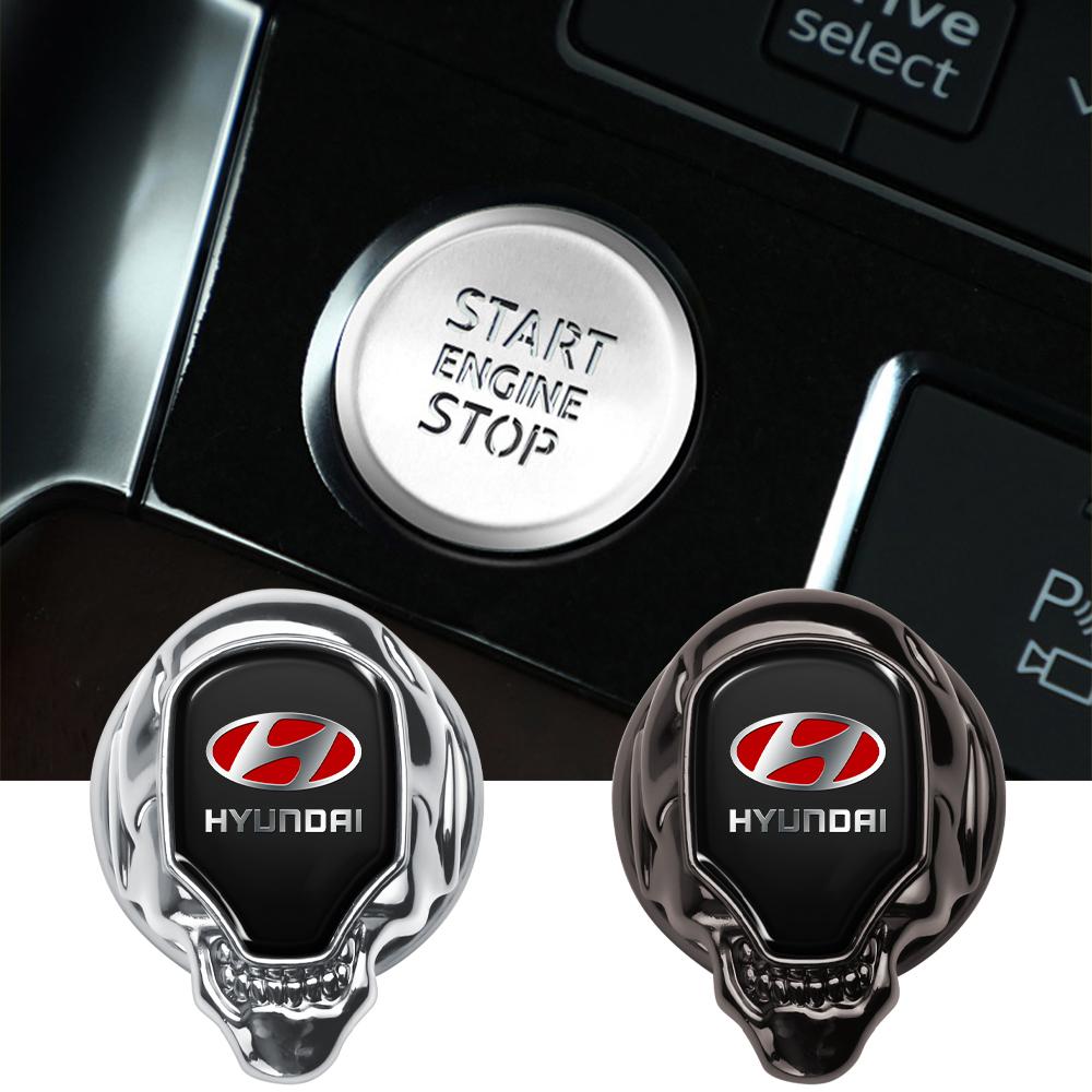 Car Interior Engine Ignition Start Stop Button Protective Cover For Hyundai Veloster i20 Accent N KONA i10 Creta i30 i40 Tucson MM18