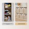 Foldable Clothes Storage Bin Large Capacity Toys Sorting Box Linen Fabric Storage Basket  Key