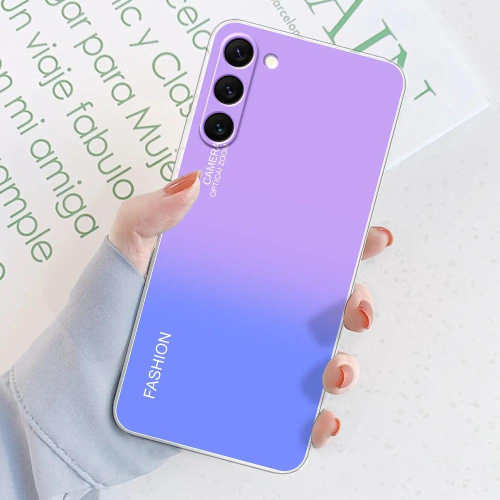 For Samsung S23 S23 Ultra Case Cover Marble Transparent Cases for Samsung Galaxy S23 Plus Silicone Bumper GalaxyS23 Phone Bags