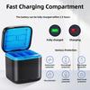 Pour Gopro Hero 13 Chargeur Rapide de Batterie Boîte de Rangement pour Batteries à 3 Voies avec Emplacement pour Carte Mémoire Pour Caméra d'Action GoPro Hero13