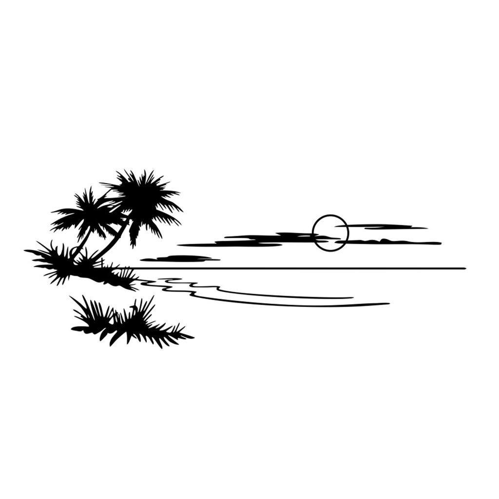 Großes Strandabenteuer Auto Wohnmobil Karosserieaufkleber für Wohnmobile - Auto Dekorativer Aufkleber Auto Karosserie Karosserie Fensterausweise