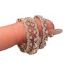 Zirconia Rhinestone Lace Ring: Retro Light Luxury, Exquisite Fashion Jewelry for Women