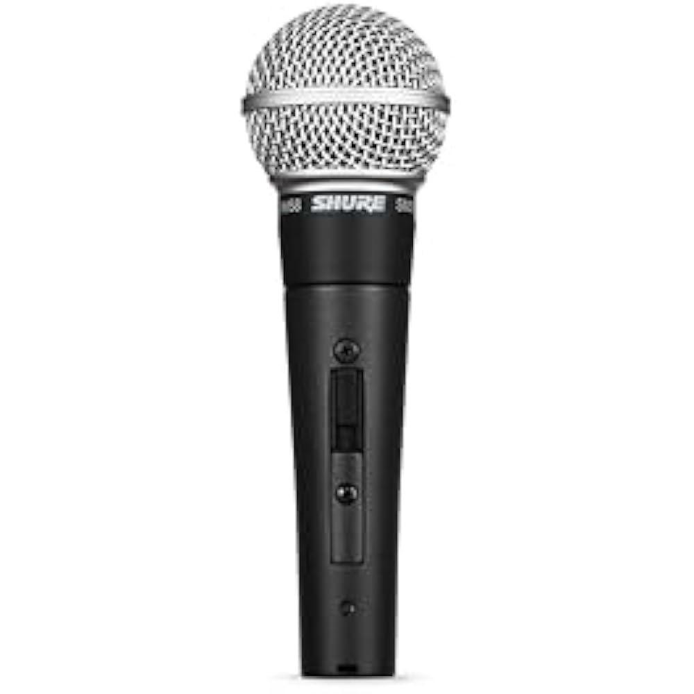 

SHURE Sure SM58SE Dynamic Microphone: ON/OFF Switch with Screw for Microphone Stand, Unidirection...
