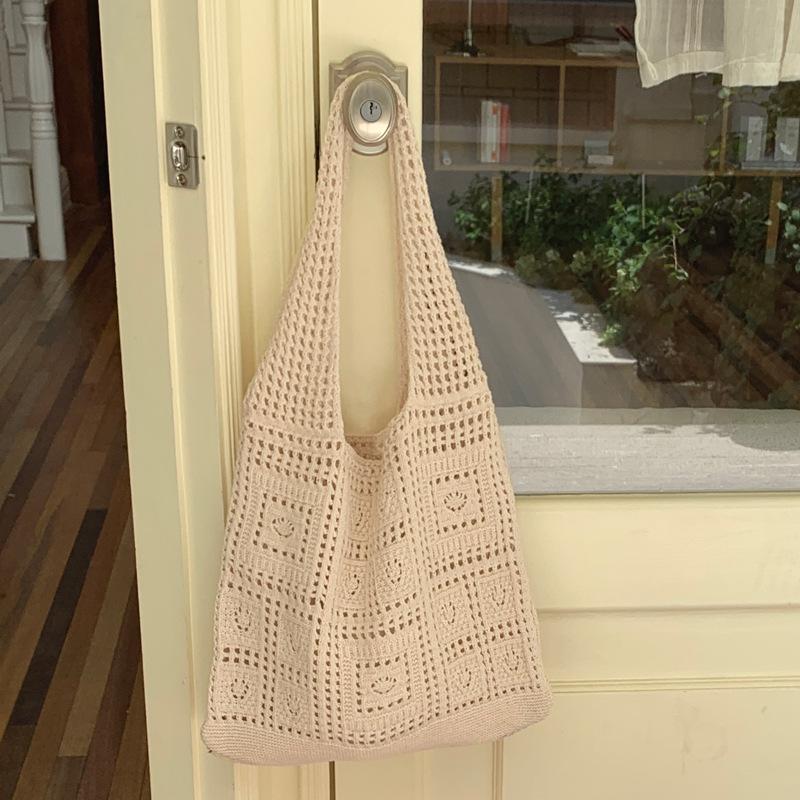 Chic Cross-Border Woven Tote: Casual, All-Match Knitted Handbag for Summer Travel