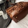 Borsa Hobo con Stampa Leopardo per Donna Borsa a Spalla alla Moda con Tracolla Regolabile e Design in Pelle Morbida
