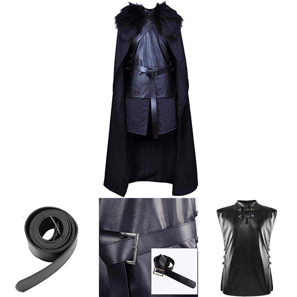 Exquisites Game of Thrones Jon Snow Cosplay-Kostüm mit perfekten Nähten und atmungsaktivem Material