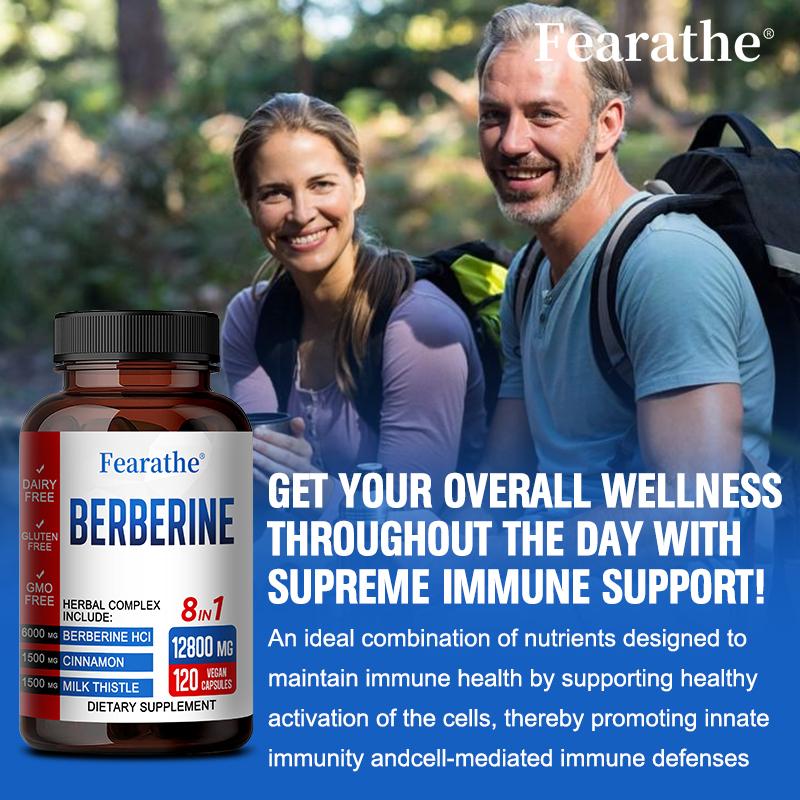 Berberina e Cannella di Ceylon 6000 mg 120 capsule Salute del Cuore e Immunità