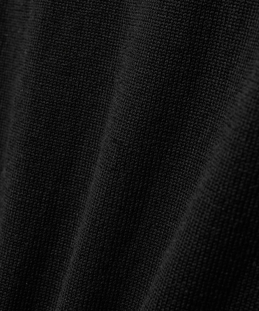 NOIRER Silky V-Neck Knit (Black)