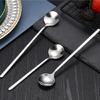 Stainless Steel Coffee Spoon Round for Head Spoon Korean Style Vintage Teaspoons