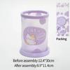 Kawaii Cartoon Pen Holder Desktop Organizer INS Transparent Pencil Case Cosmetics Brush Storage Box Home Decoration Accessories