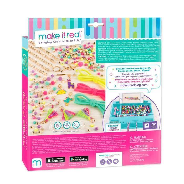 Jeu De Fabrication De Bracelets - Make It Real - Les Filles En Or/néon - 180 Pièces