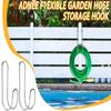 Sturdy Stainless Steel Hose Holder Wall Mounted Water Pipe Organizers for Garden Yard Garage