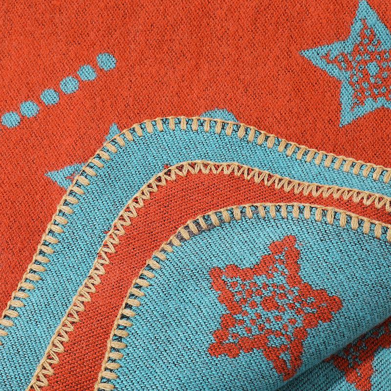 Damenschal im europäischen und amerikanischen Stil, Herbst- und Winterschal, warm, schlicht, modisch, Umhang, dicker Strickmantel