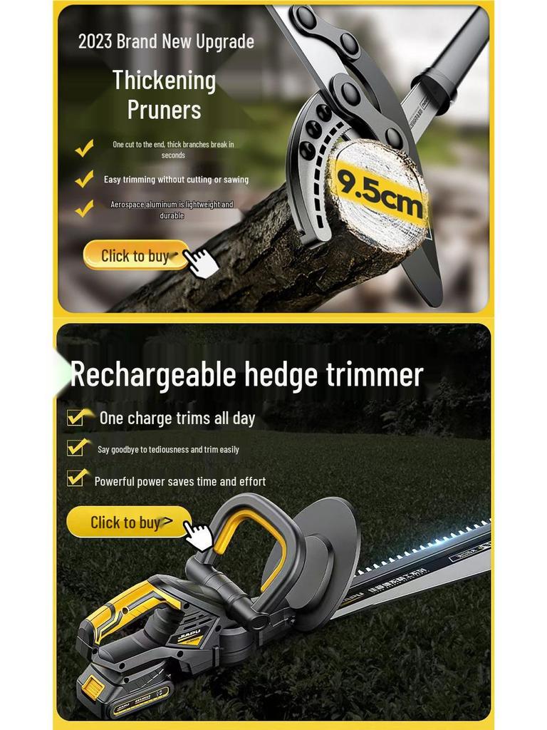 Garden Pruning Shears: Heavy-Duty Branch Cutters, Trimming Scissors for Flowers, Hedges, and Greenery, Large Loppers for Coarse Pruning
