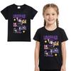 4143 Kids Girls Lily Lovebraids Print Short Sleeves Cotton T-Shirt