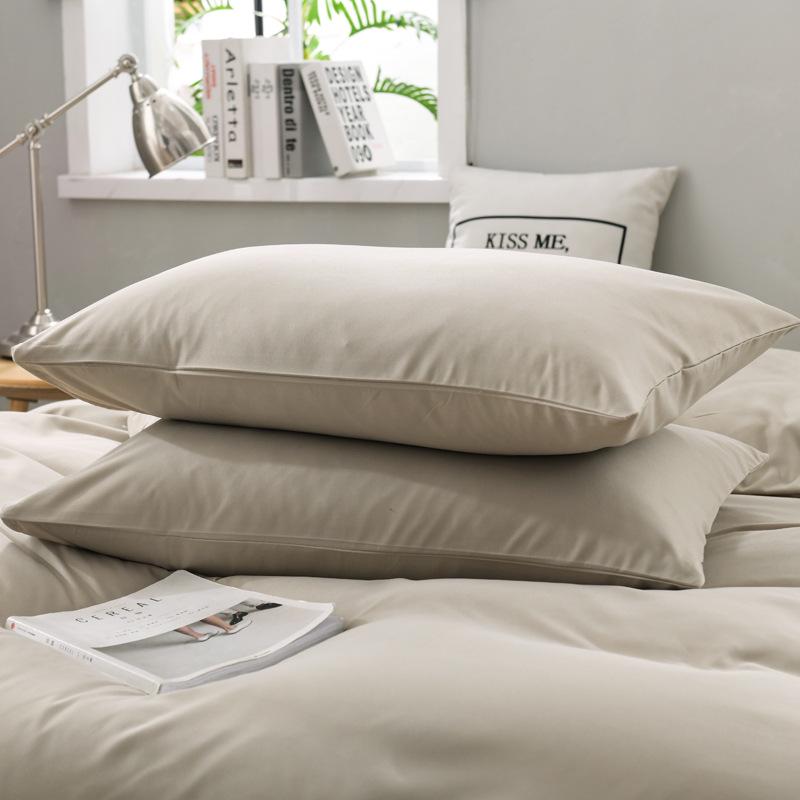 Nordic Simple Solid Color Pillowcase Set - 47x74cm (Pair)