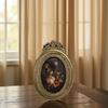 Antique Ornate Photo Frame with Florals Relief Retro Picture Frame Wall and Tabletop Display for Home Decors Art Gallery