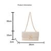 Damen Handtasche Mobile Geldbörse Sommer Strand Böhmischer Stil Handtasche Gewebte Kette Crossbody Schultertasche für Mädchen