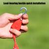 Wind Rope Pulley Adjuster with Load-bearing Buckles Highly Reflective Rope Zinc Alloy Pulley Outdoor Camping Tent Canopy Adjustable Non-slip