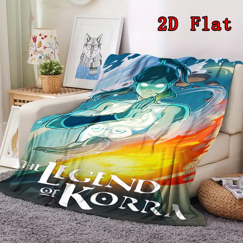 Korra 2D Flat Pattern Flannel Blanket High Quality All Seasons Warmth and Comfort Perfect for Christmas Gifts.PMT0914153