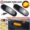 2Pcs For Fiat Panda 169 Grande Punto Inkl Evo Doblo Fiorino Linea Idea Dynamic LED Turn Signal Side Marker Light Repeater Lamp