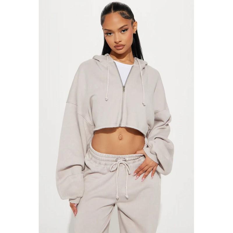 Womens 2025 Long Sleeve Casual Sporty Hoodie Pants Set Streetwear Outfit In Solid Colors