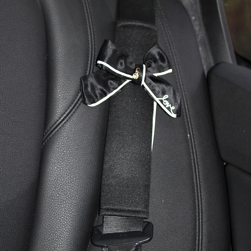 Summer Cartoon Car Seat Belt Shoulder Pads - Cute Car Interior Decoration for Women, Pair