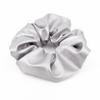 14cm Y2K Scrunchies Metal Silver Color Medium Size Hair Tie Sweet Simple Elastic Hair Band Women Hair Accessories Daily Headwear