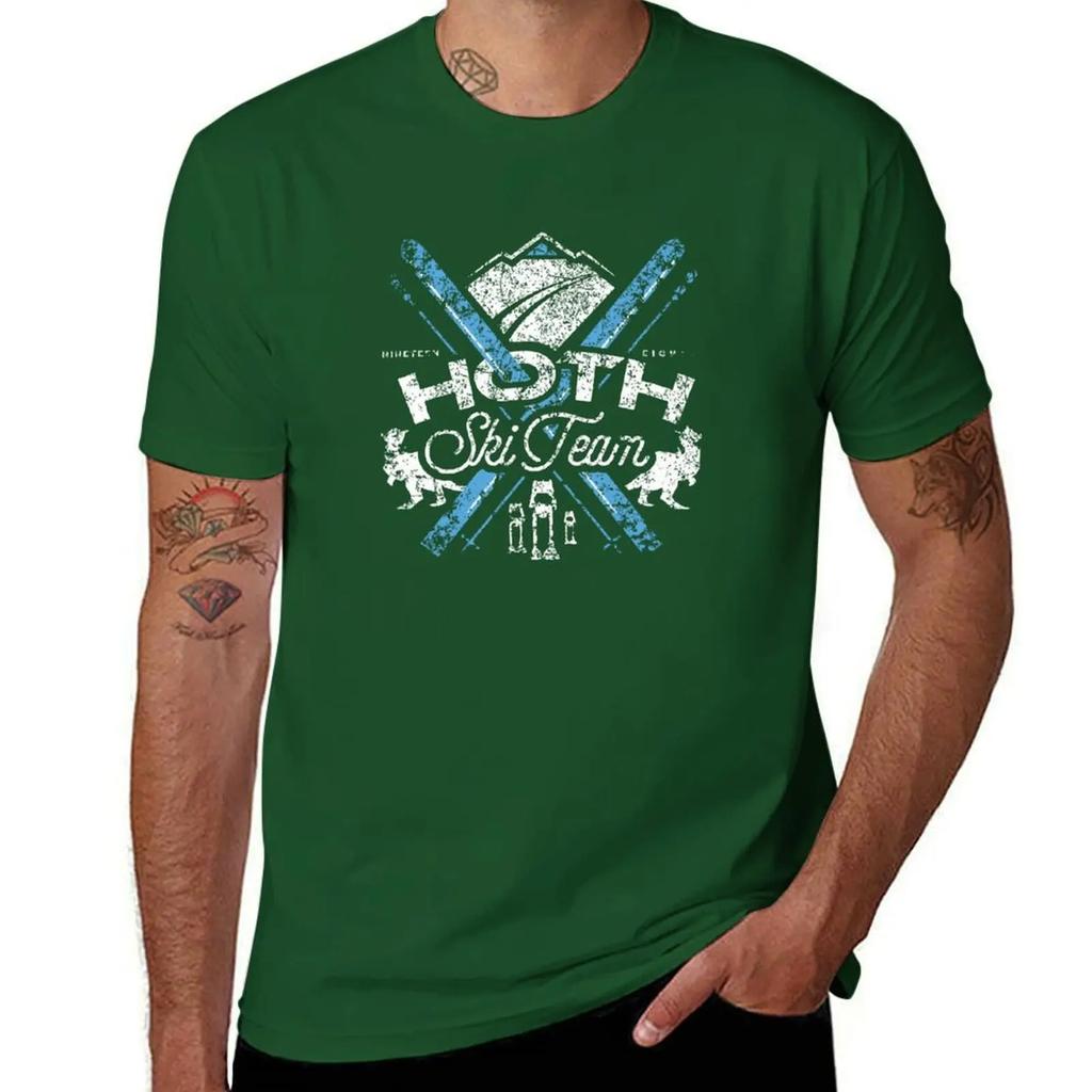 Hoth Ski Team TShirt oversized graphic tee plus sizes plus size clothes sports fans men tshirt
