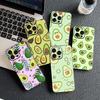 Schutzhülle für Apple iPhone 12 13 Pro XS Max Mini ProMax X XR Air 13Pro Hülle Handyhülle Avocado Erdbeere Frucht Sommer