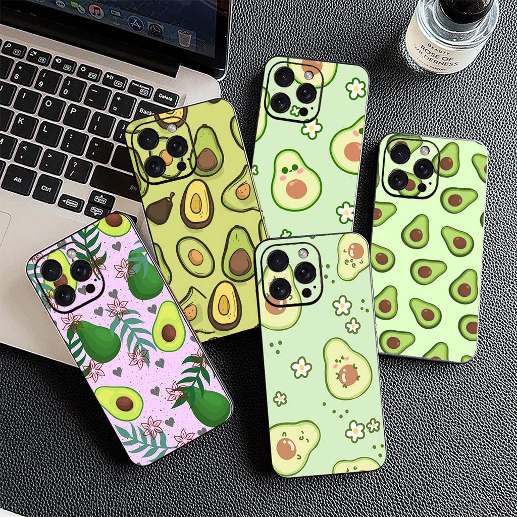 Schutzhülle für Apple iPhone 12 13 Pro XS Max Mini ProMax X XR Air 13Pro Hülle Handyhülle Avocado Erdbeere Frucht Sommer