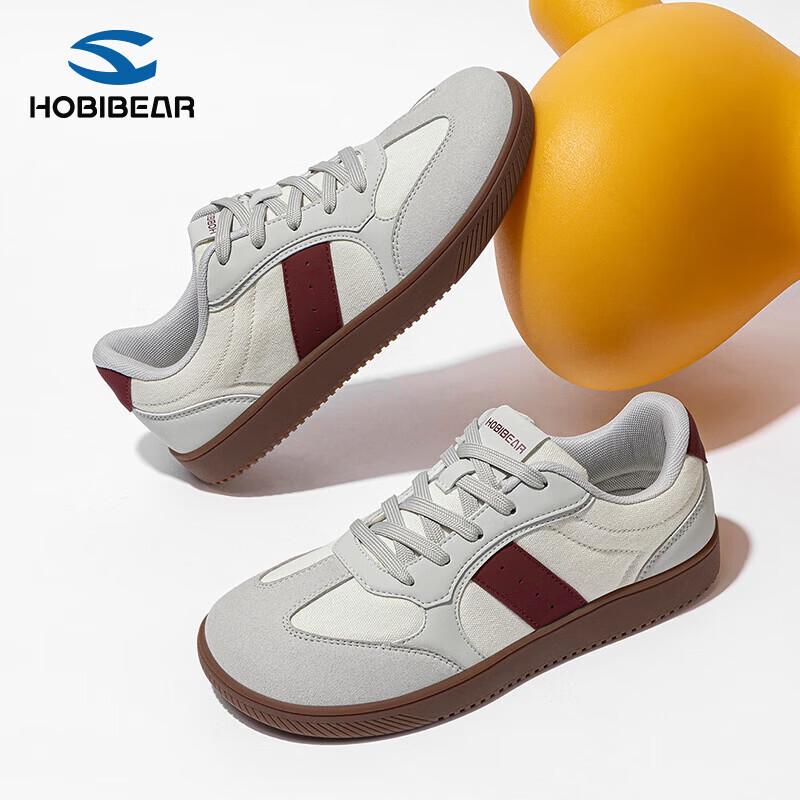 HOBIBEAR Wide-Toe Breathable Casual German Army Trainer Sneakers